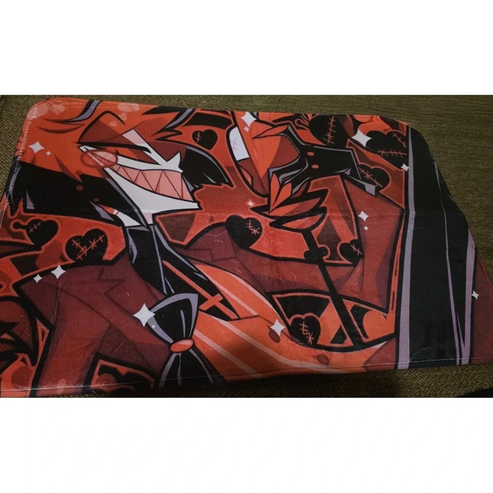 Alastor FLOOR Mat Desk Rug Matches Hazbin Hotel Pin-Up Alastor Valentine's 2024